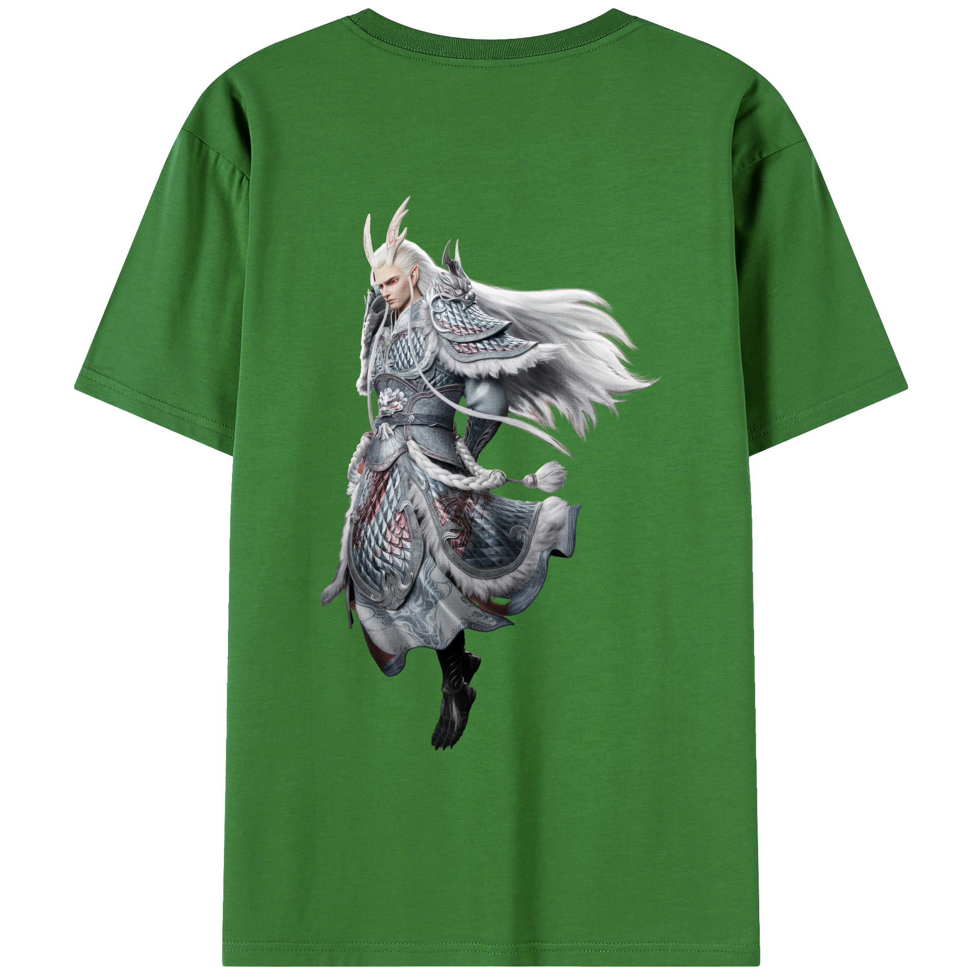 （画像用） Ne Zha 2 ナタ 魔童の大暴れ レディース半袖Tシャツ(バックプリント)